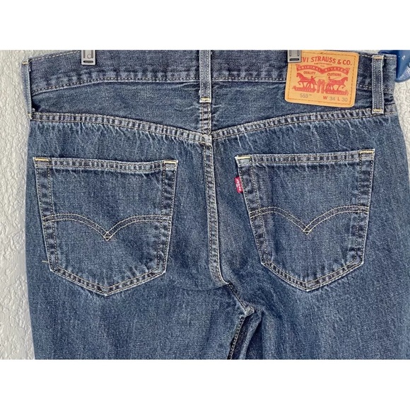 Levi's Men's 559 Relaxed-Straight-Non-Stretch Jeans Range-Dark Wash Size 34x30 - Picture 7 of 10